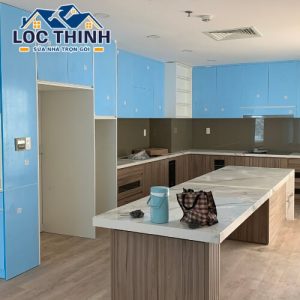 Sửa chữa thi công nội thất căn bếp chung cư cho khách hàng TP Thủ Đức