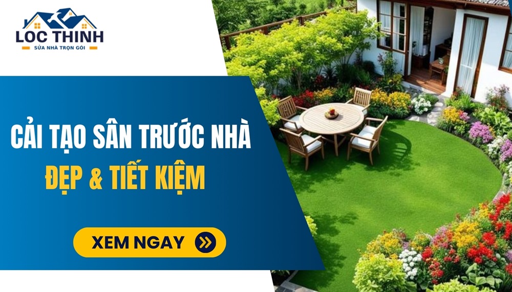 cai tao san truoc nha tiet kiem