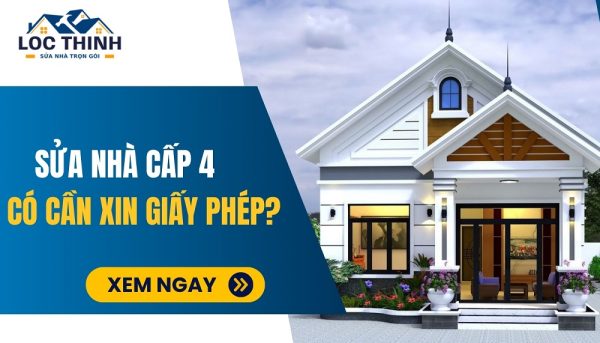 sua nha cap 4 có can xin phep khong