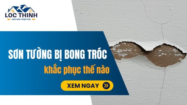 Sơn tường bị bong tróc